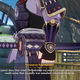 A samurai wears a large samurai sworn facing down.